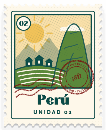 The Perú passport stamp, Unidad 02, with Machu Picchu